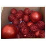 Assorted Red Ornaments