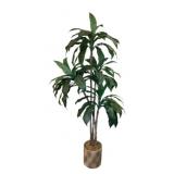 Natural Artificial Dracaena Floor Plant in Planter