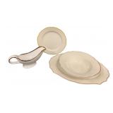 Assorted Gold Trim Dishes