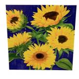 Weatherproof UV Protected Sunflower Canvas