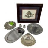 Picture and Assorted Silver Plated Items