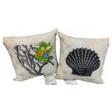 2 Climaweave Indoor/Outdoor Pillows - 11 x 11