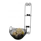 Basket, Rack and Ornate Balls