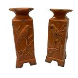 2 Candleholders - 10.5 x 3.5 x 3.5