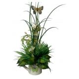 Watering Can Faux Arrangement - 27 x 13 x 13