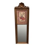 Mirror w/ Flower Print - 31 x 9.5