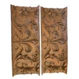2 Wall Plaques - 20 x 7.5 x 1.5