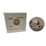 Field of Monarchs Glass LED Globe - 6" Round
