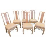 6 Upholstered Dining Chairs - 41 x 21 x 19.5