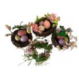 Assorted Nests and Wreath