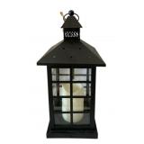 Metal Lantern w/ Candle - 16 x 7 x 7