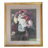 Framed Floral Artwork - 40 x 34 x 1.5