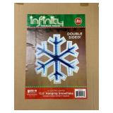 15.6" Hanging Snowflake Double Sided w/ box