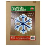 15.6" Hanging Snowflake Double Sided w/ box