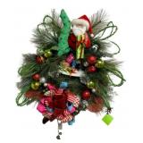 Christmas Santa Wreath - 32 x 28