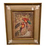 Vintage Framed Tropical Art Print - 18 x 24