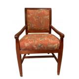 Vintage Wood Frame Armchair - 37.5 x 21 x 21