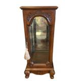 Wood/Glass Display Cabinet - 37.5 x 14 x 14.5