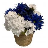 Faux Floral Picks in Basket - 22 x 21