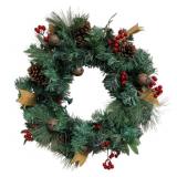 Artificial Holiday Wreath w/ lights