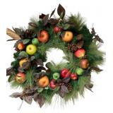 Handcrafted Fruit Wreath - 27 x 27