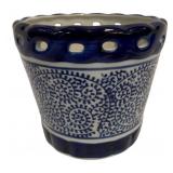 Blue & White Planter - 5 x 5.5