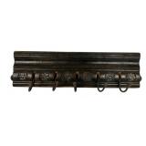 Wood Shelf w/ hat hooks