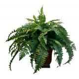 Faux Fern in Metal Planter - 24 x 27 x 27