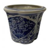 Blue & White Planter - 5 x 6