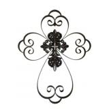 Decorative Wall Metal Cross - 19.75 x 15.5