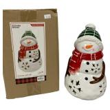 Cozy Snowman Ceramic LED in Box - 6 x 6 x 10