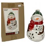 Cozy Snowman Ceramic LED in Box - 6 x 6 x 10