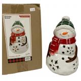 Cozy Snowman Ceramic LED in Box - 6 x 6 x 10
