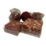 Assorted Napkins & Decor Balls