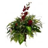 Handcrafted  Arrangement in Metal Planter