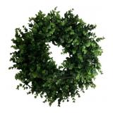 Faux Boxwood Wreath - 15"