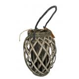 Rustic Wicker Lattice Candle Lantern