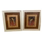 Pair of Framed Prints - 23 x 19