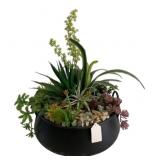 Large Faux Succulent Arrangement in planter