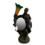Vintage Crosa Art Nouveau Style Tulip Lamp