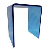 Blue Acrylic Table - 24 x 20 x 16