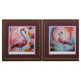 Flamingo I & Flamingo II Numbered Ltd Ed Prints by