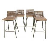 4 Flynn Barstools Medium Brown