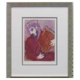 David and His Harp by Marc Chagall