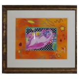 Reclining Woman Giclee by Peter Max