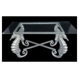 Seahorse Table w/ Glass Top