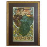 Woman Reclining on Bearskin by Alphonse Mucha