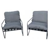 2 Outdoor Lounge Chairs w/ Cushions