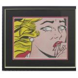 Crying Girl Print by Roy Lichtenstein