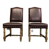 2 Furniture Classics Madrid Leather Chairs